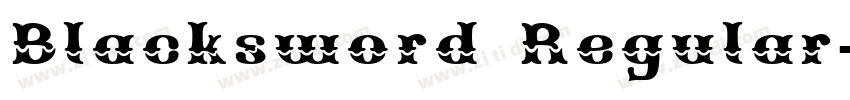 Blacksword Regular字体转换